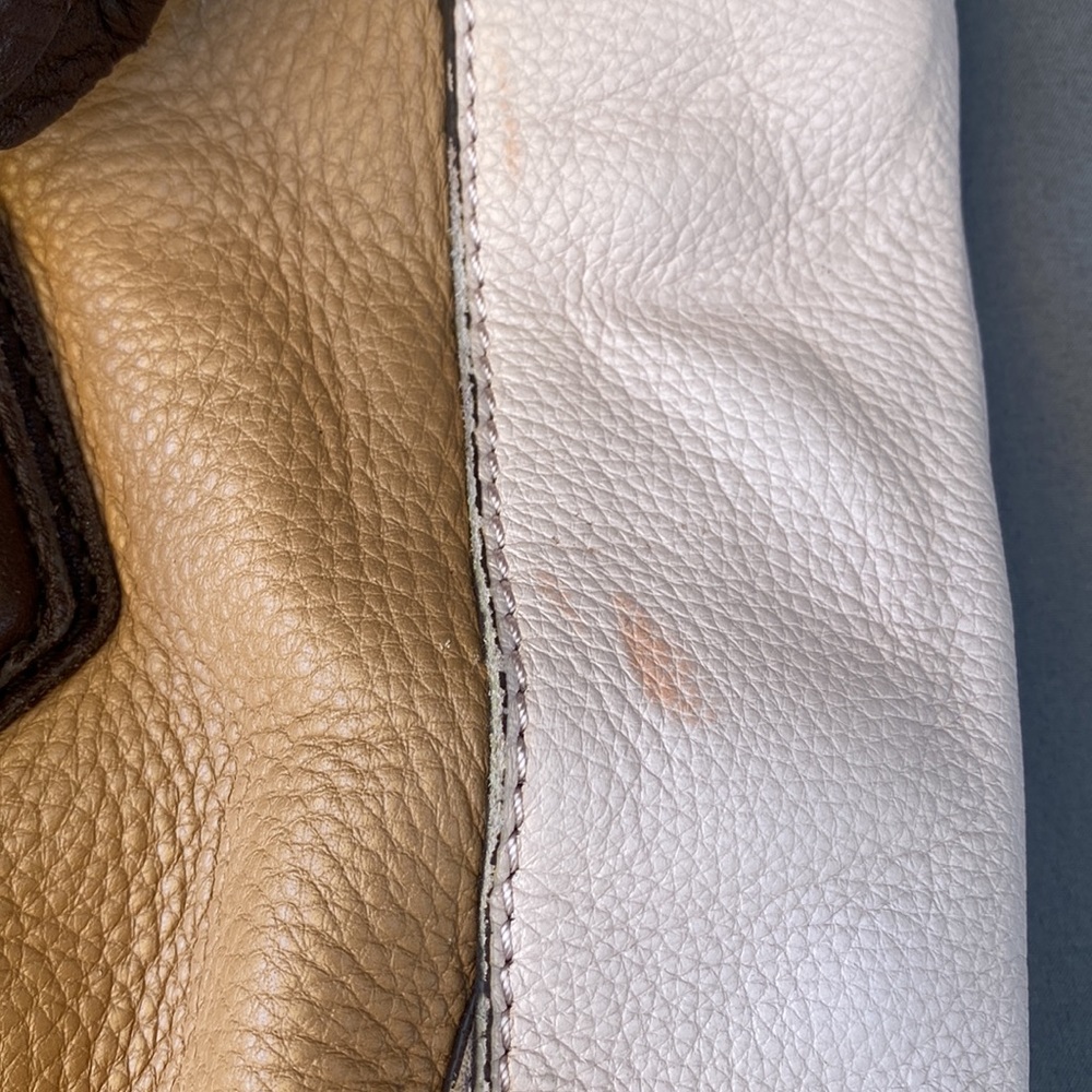 orYANY Sydney, Tan, Blush & Chocolate Pebbled Leather, Shoulder Bag - Picture 7 of 9